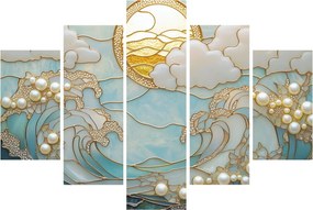 Obraz - 3D perly v oceáne (150x105 cm)