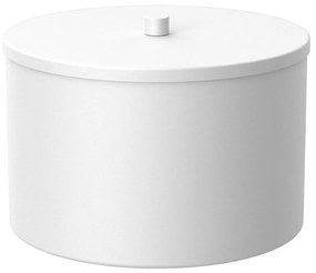 Úložná kovová krabica 12x17,5 cm biela