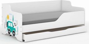 Wooden Toys Detská posteľ LILU 160x80 AUTÍČKA – bočnice