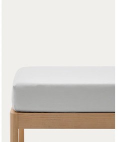 Biela napínacia plachta z bavlneného perkálu 70x140 cm Fleno – Kave Home