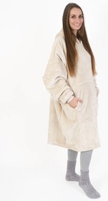 Baránková mikina mikroplyš – Laura prírodná veľkosť L