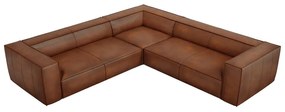 Koňakovohnedá kožená rohová pohovka (variabilná) Madame - Windsor &amp; Co Sofas