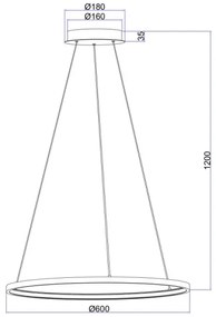 Globo 67192-29 - LED Luster na lanku RALPH LED/29W/230V