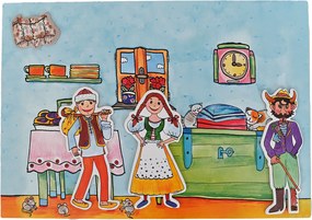 MARIONETINO Bábky a kulisy k rozprávke Čert a Káča