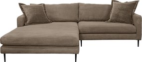 XXXLutz ROHOVÁ SEDAČKA, textil, hnedá P & B - Sedačky - 002330003407