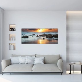 Obraz - More zaliate slnkom (120x50 cm)