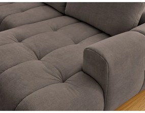 Taupe rozkladacia/s úložným priestorom rohová pohovka (ľavý roh/do tvaru "U") Fuji – Bobochic Paris