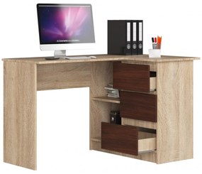 Počítačový stôl B16 pravá dub sonoma/wenge