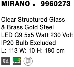 Retro luster Mirano 113 zlaté