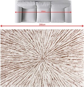Koberec Softness krémová 200x290cm