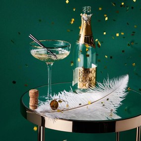 Butlers GOLDEN TWENTIES Pohár na šampanské so zlatým okrajom 400 ml