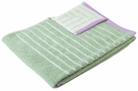 Hübsch Bavlnený uterák Green Mottled 50 x 100 cm
