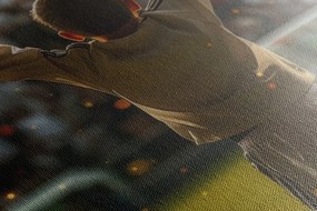Obraz víťazné gesto malého futbalistu