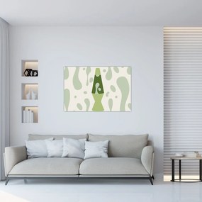 Obraz - Hippies, lávová lampa (90x60 cm)