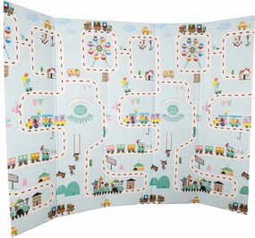 KIK Detská penová podložka 150x200 cm, dvojstranná skladacia, Street Designs