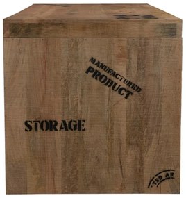 furniture-nabytek.cz - Masívny písací stôl Hankey z mangového dreva, rustikálny matný lak, prírodný – 160×70×75 cm