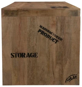 furniture-nabytek.cz - Masívny písací stôl Hankey z mangového dreva, rustikálny matný lak, prírodný – 160×70×75 cm