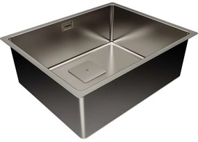 TEKA FlexLinea RS15 50.40 TIT nerezový drez, univerzálna montáž, 540 x 440 mm + ICC 915 TIT páková drezová batéria, výška výtoku 279 mm, titán, 115000048