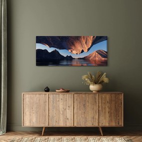 Obraz - 3D útesy (120x50 cm)
