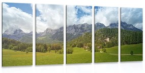 5-dielny obraz malebné Rakúsko - 200x100