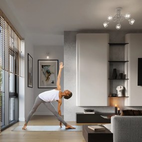 Bodové svietidlo Beluci, 2x biele drôtené tienidlo, (možnosť polohovania)