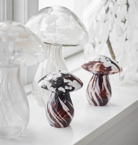 MADAM STOLTZ Sklenená dekorácia Mushroom 10 cm