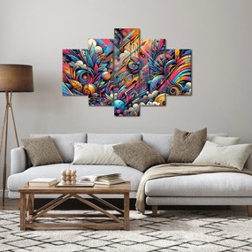 Obraz - Pestrofarebné graffiti (150x105 cm)