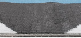 TA Koberec Z902B DARK GRAY MAYA PP EYM Čierny Obdĺžnikový Rozmer: 80x150 cm