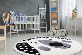 Koberec JOY Teddy krém / čierny