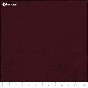 Tmavočervená zamatová rozkladacia pohovka Milo Casa Luca