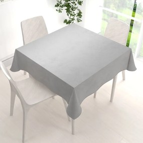 Biante Veľký zamatový štvorcový obrus Velvet Prémium SVP-039 Sivý 240x240 cm