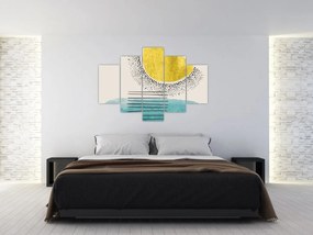 Obraz - Abstraktná maľba pláže N⁰2 (150x105 cm)