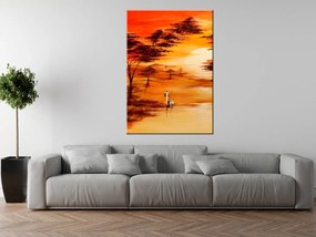 Gario Ručne maľovaný obraz Nádherná Afrika Rozmery: 120 x 80 cm