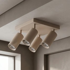BRILAGI - LED RGBW stmievateľné bodové svietidlo SELE SQUARE 4xGU10/6,5W/230V béžové