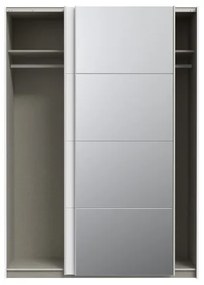 Šatníková skriňa so zrkadlom KARO 150x210 cm biela