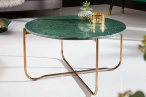 Konferenčný stolík Noble 62cm mramor zelené zlato