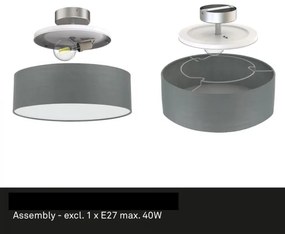 Briloner 3375-024 - Stropné svietidlo 1xE27/40W/230V pr. 30 cm šedá