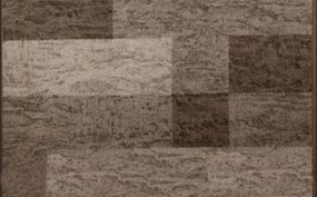 Associated Weavers 200x67 cm Protišmykový behúň na mieru Icona 44 - obšitý zo všetkých strán, hnedá, chodba / predsieň