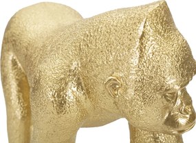 Dekoratívna soška Gorilla Front zlatá
