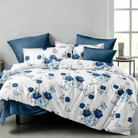 Bavlnené obliečky Homa BODRA BLUE 7-dielna sada 140x200 cm