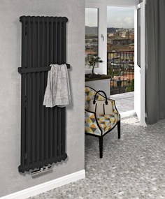 Sapho Sapho, FEDE vykurovacie teleso 1500x490 mm, 10 segmentov, čierna matná, IR193