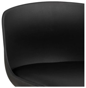 Čierna barová stolička (výška sedadla 76 cm) Tina – Actona