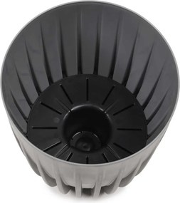 Květináč STRIPPED Eco 25x30 cm bílý