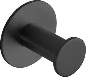 Sapho X-ROUND samolepiaci háčik, čierna mat XR219B