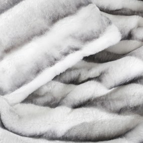 Goldea luxusná deka z mikrovlákna - sivé pruhy 150 x 200 cm