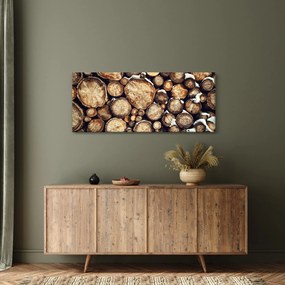 Obraz - Drevo v snehu (120x50 cm)