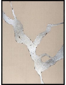 Ručne maľovaný obraz 90x120 cm Wild Horizon Silver – Malerifabrikken