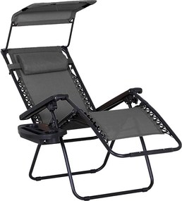 Relaxačné kreslo Avenberg PALMAS - sivá