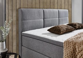 Posteľ boxspring Ardi 180x200 cm, šedá tkanina