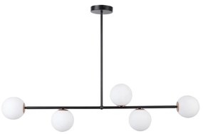 Sigma Luster na tyči GAMA 5xG9/12W/230V čierna 33186